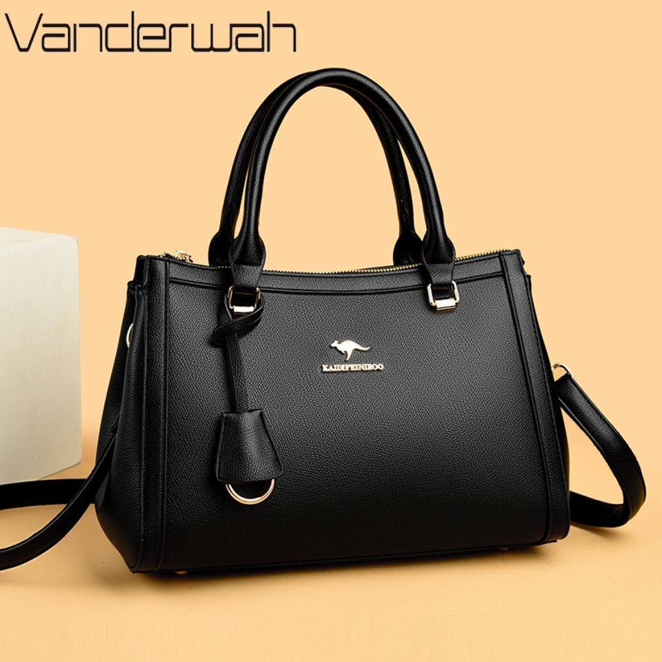 Leather Work Bag Women - حقيبة يد نسائية من ماركة كانجارو