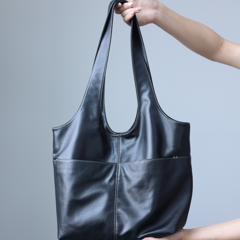 Leather Work Bag Women - حقائب كتف نسائية من الجلد الطبيعي