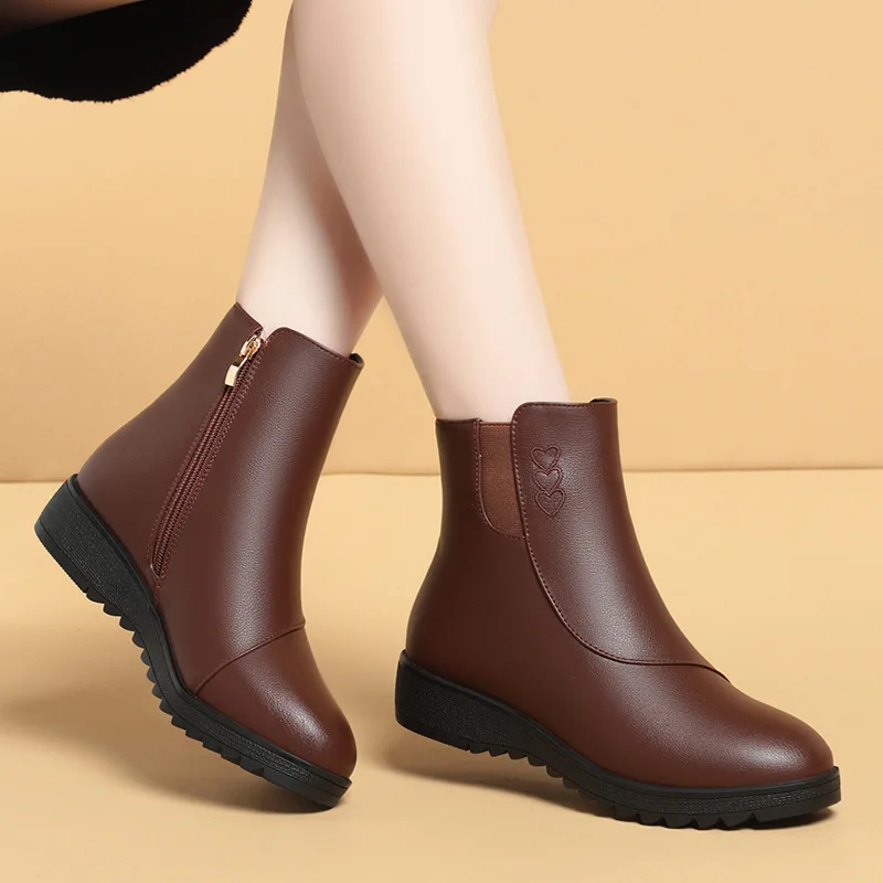 3.5 سنتيمتر أحذية منصة مسطحة م - مراجعة Leather Work Flats وسعره
