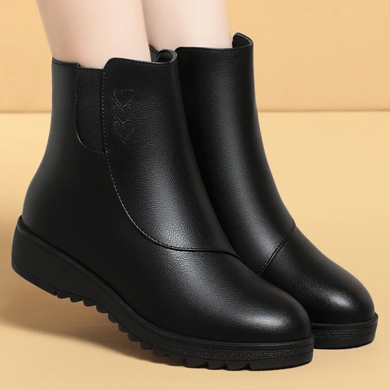 3.5 سنتيمتر أحذية منصة مسطحة م - مراجعة Leather Work Flats وسعره