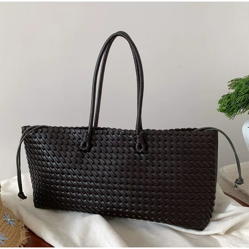 حقيبة يد فاخرة من الجلد الصناع - مراجعة Leather Work Bag Women وسعره
