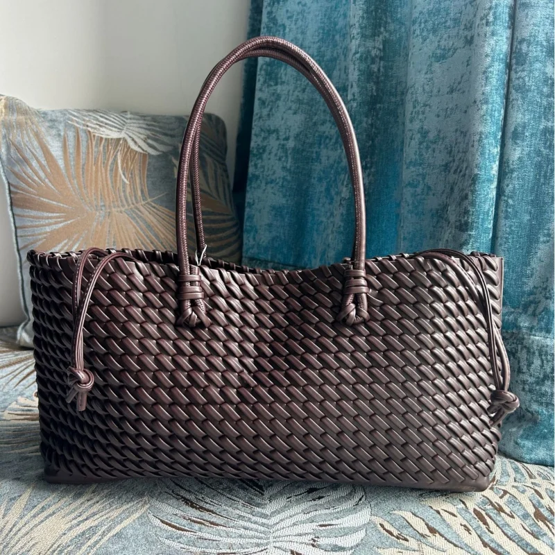 حقيبة يد فاخرة من الجلد الصناع - مراجعة Leather Work Bag Women وسعره