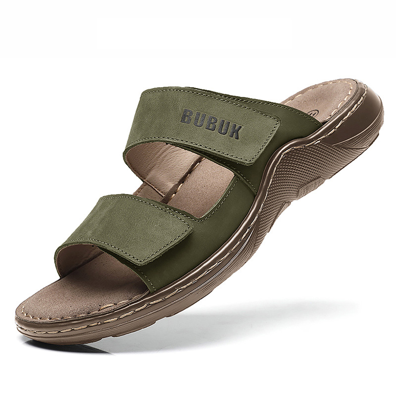 صنادل رياضية للرجال من جلد الب - مراجعة Leather Work Flats وسعره