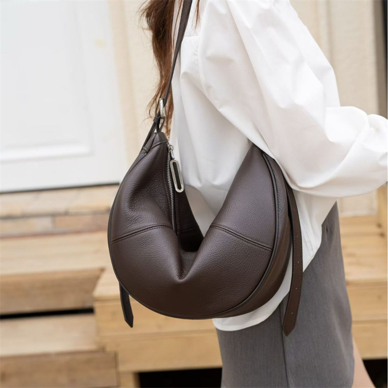 حقيبة هوبو من الجلد الطبيعي من - مراجعة Leather Work Bag Women وسعره