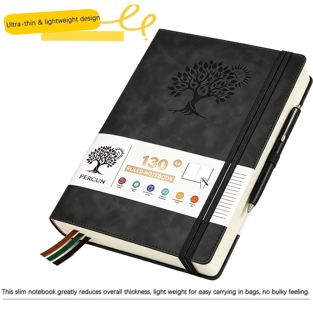 دفتر يوميات بغلاف صلب مُسطّر ب - مراجعة Leather Work Diary وسعره