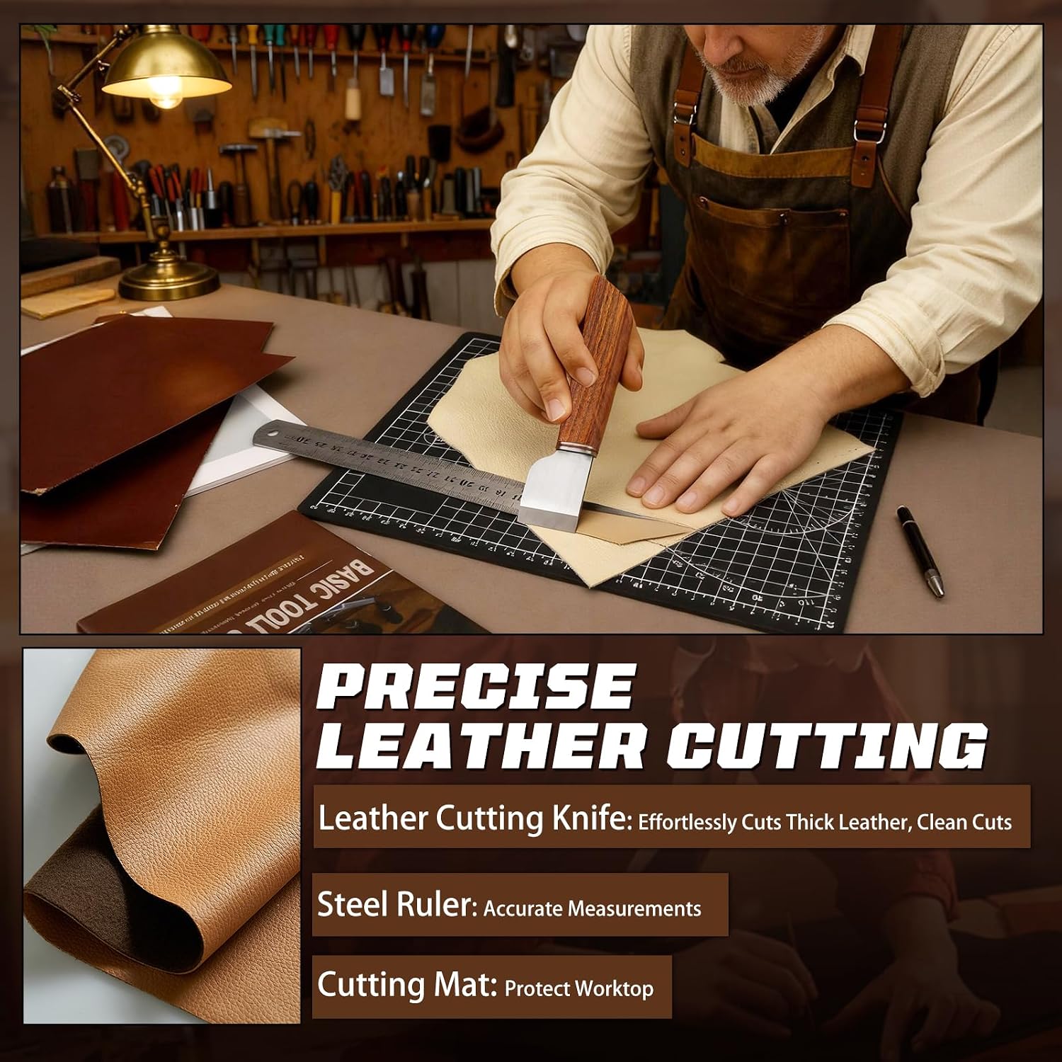 طقم أدوات العمل بالجلد، مجموعة - مراجعة Leatherwork Tools وسعره
